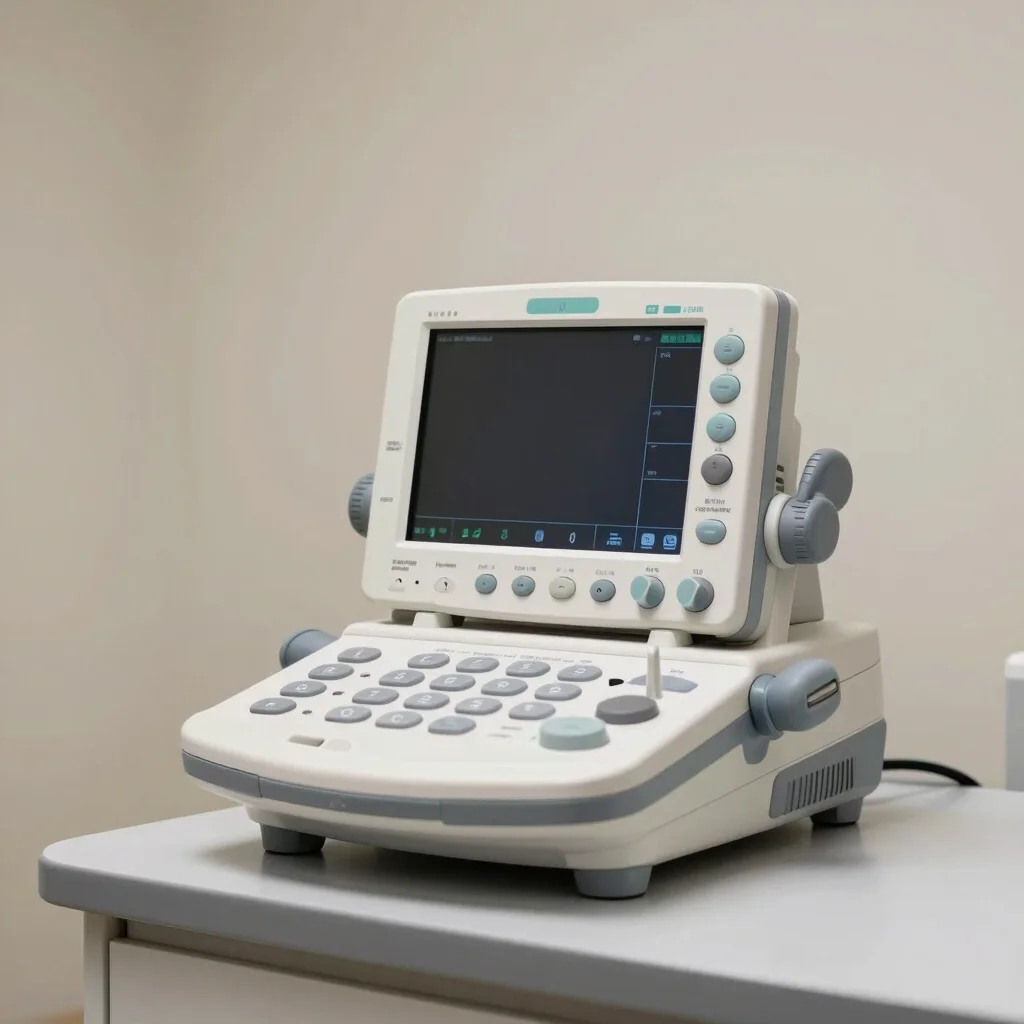 Editorial equipment photography, soft even studio light, restrain